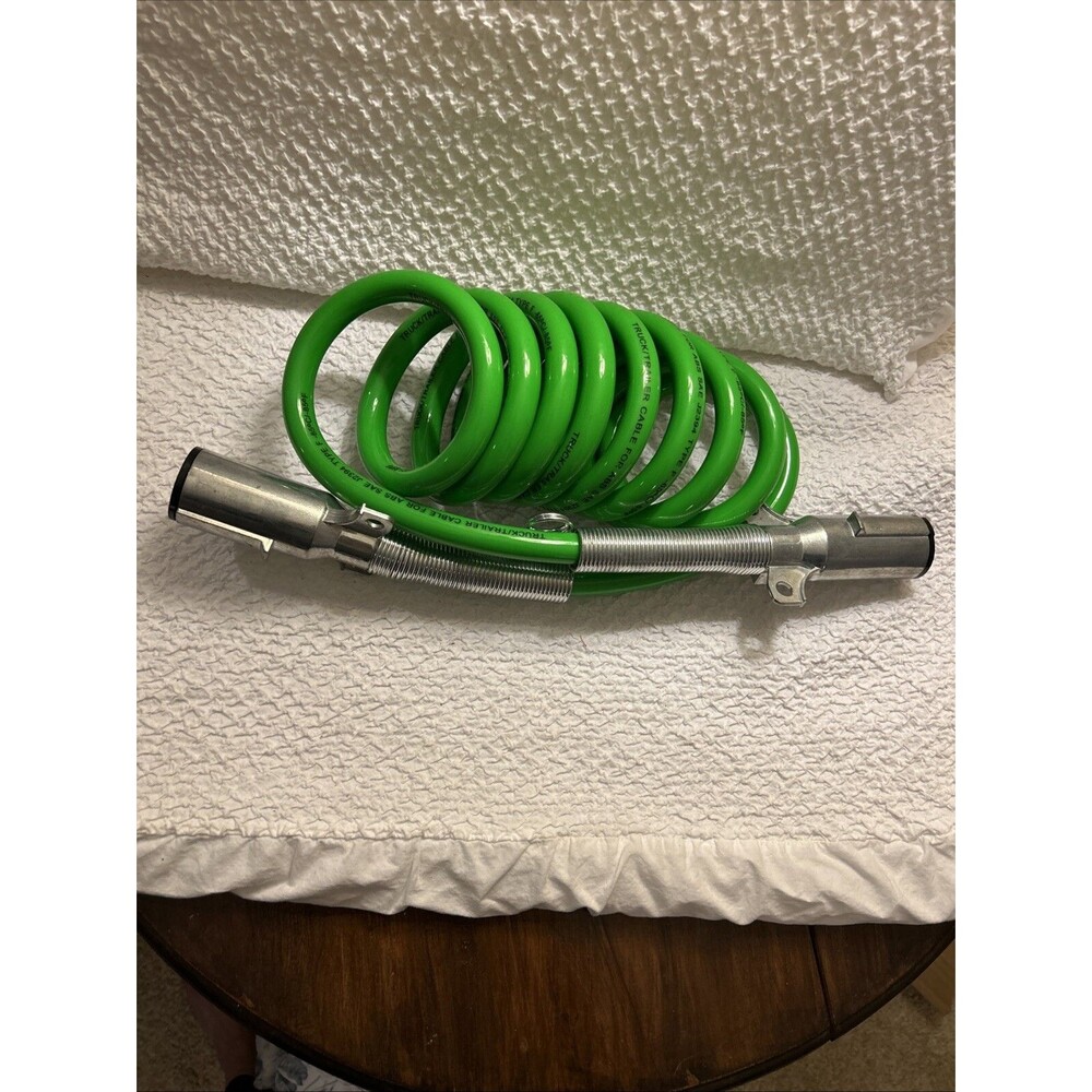 Truck/Trailer Electrical Power Coiled Cable For ABS SAE J2394 Type F -65°C/-85°F